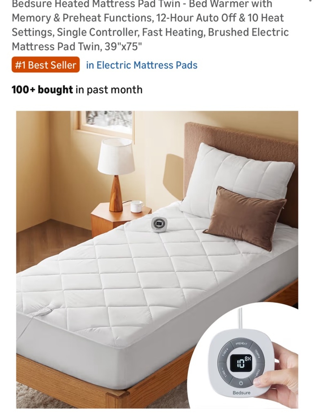 Heated Electric Mattress Pad